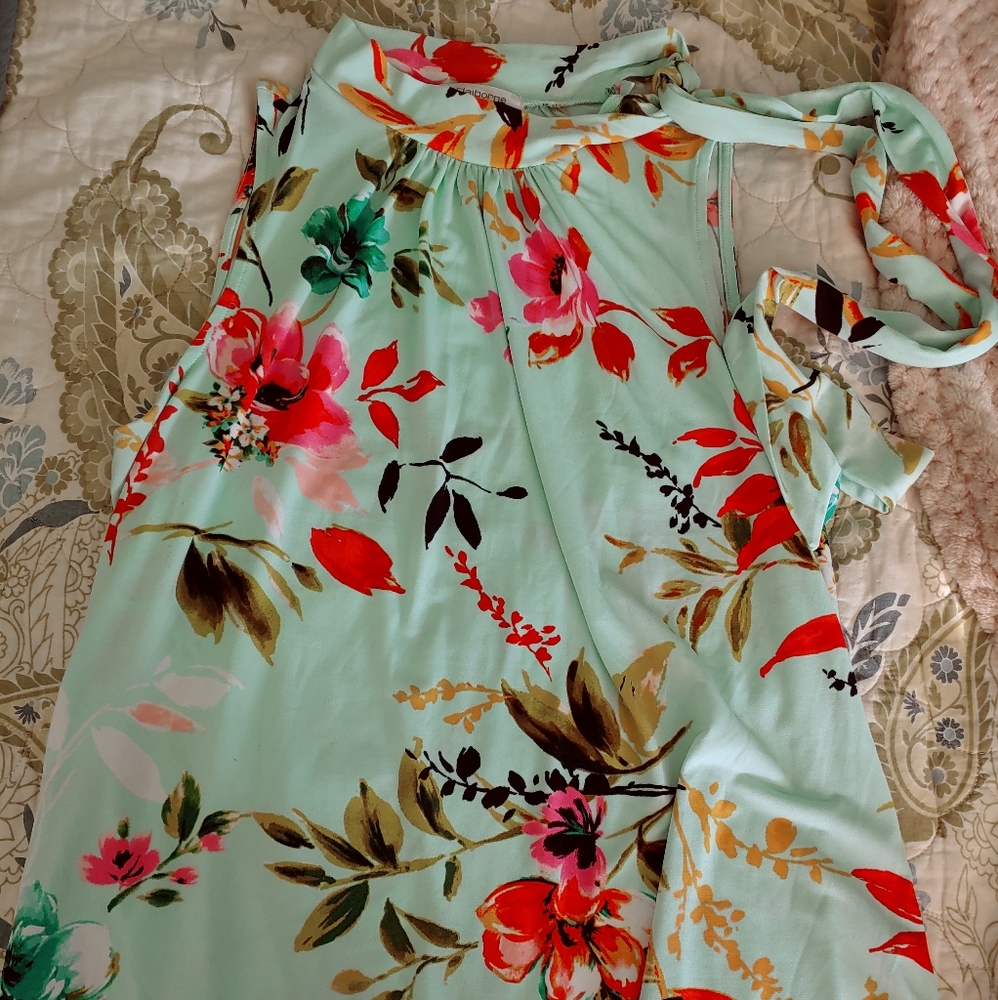 Mock neck blouse